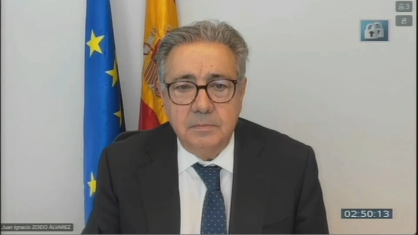 El ex ministro del Interior Juan Ignacio Zoido declara por videoconferencia en el juicio por el caso Kitchen El ex ministro del Interior Juan Ignacio Zoido declara por videoconferencia en el juicio por el caso Kitchen