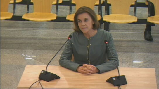 La ex secretaria general del PP, Mar&iacute;a Dolores de Cospedal, en la Audiencia Nacional