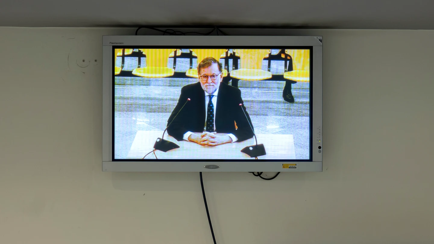 El expresidente del Gobierno, Mariano Rajoy, durante su declaración en la Audiencia Nacional, a 23 de abril de 2026, en San Fernando, Madrid (España). El expresidente del Gobierno, Mariano Rajoy, durante su declaración en la Audiencia Nacional, a 23 de abril de 2026, en San Fernando, Madrid (España).
