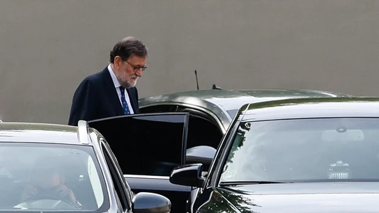 El expresidente del Gobierno Mariano Rajoy, a su salida del Tribunal Central de Instancia de la Audiencia Nacional El expresidente del Gobierno Mariano Rajoy, a su salida del Tribunal Central de Instancia de la Audiencia Nacional