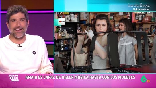 V&Iacute;DEO | El incre&iacute;ble momento en que Amaia toca la flauta con una silla