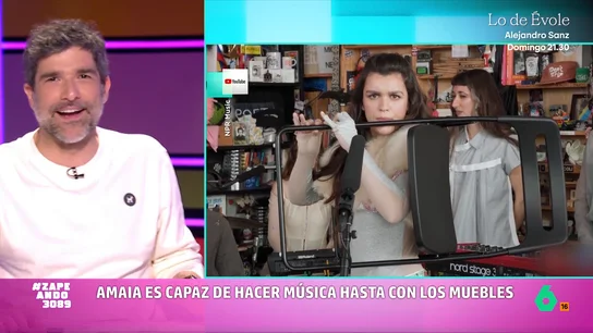 VÍDEO | El increíble momento en que Amaia toca la flauta con una silla VÍDEO | El increíble momento en que Amaia toca la flauta con una silla