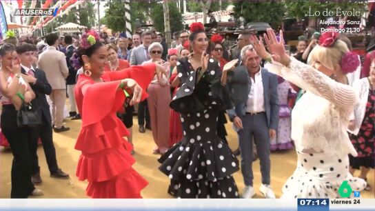 Del baile de B&aacute;rbara Rey con Paz Padilla al de Ortega Cano: los momentazos de la fiesta de 'El Turronero' en la Feria de Abril