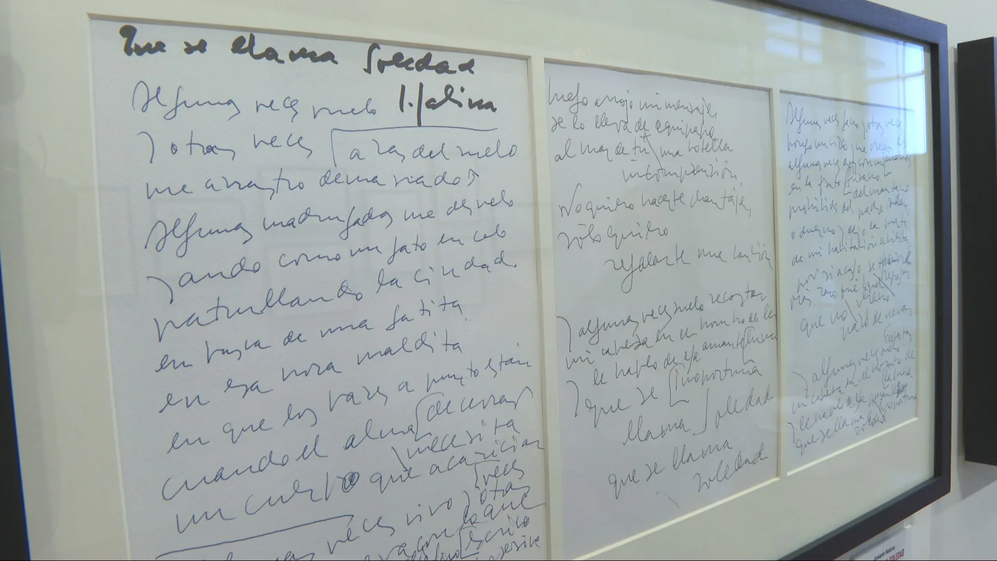 Letras expuestas en el Instituto Cervantes Letras expuestas en el Instituto Cervantes