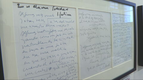 Letras expuestas en el Instituto Cervantes