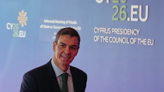 El presidente del Gobierno, Pedro Sánchez, a su llegada a la cumbre de líderes europeos en Chipre El presidente del Gobierno, Pedro Sánchez, a su llegada a la cumbre de líderes europeos en Chipre