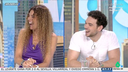 La divertida 'pullita' de Alfonso Ar&uacute;s a Angie C&aacute;rdenas tras el viral de las llamadas imposibles de las madres