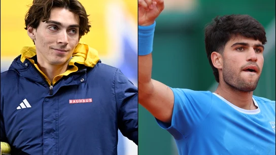 Armand Duplantis y Carlos Alcaraz Armand Duplantis y Carlos Alcaraz