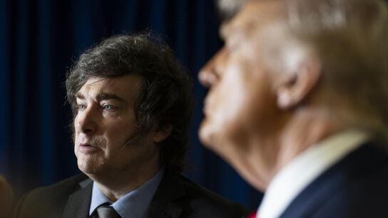 Javier Milei, junto a Donald Trump