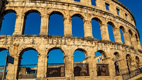 Anfiteatro de Pula, en Istria (Croacia)