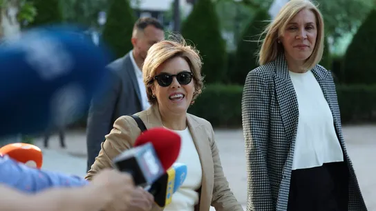 La exdirigente del PP Soraya Sáenz de Santamaría, a su llegada a la Audiencia Nacional para testificar en el juicio del caso Kitchen La exdirigente del PP Soraya Sáenz de Santamaría, a su llegada a la Audiencia Nacional para testificar en el juicio del caso Kitchen