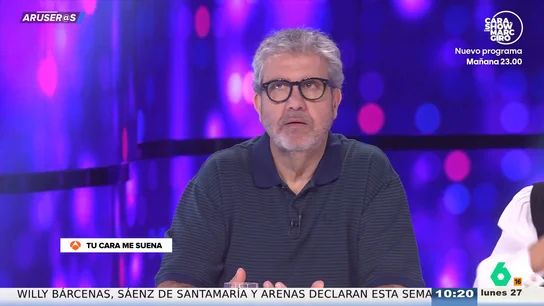 Manel Fuentes, a Florentino Fernández en 'Tu cara me suena': "Con él nunca falta el agua porque está como una regadera" Manel Fuentes, a Florentino Fernández en 'Tu cara me suena': "Con él nunca falta el agua porque está como una regadera"