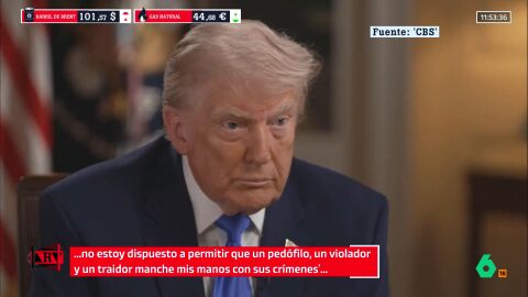 Trump arremete contra una periodista al escuchar el manifiesto del atacante: "No soy un violador ni un ped&oacute;filo. Eres una verg&uuml;enza"