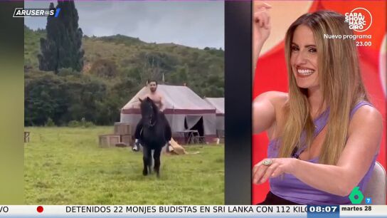 El v&iacute;deo viral de Miguel &Aacute;ngel Silvestre montando a caballo sin camiseta que conquista a Roc&iacute;o Cano
