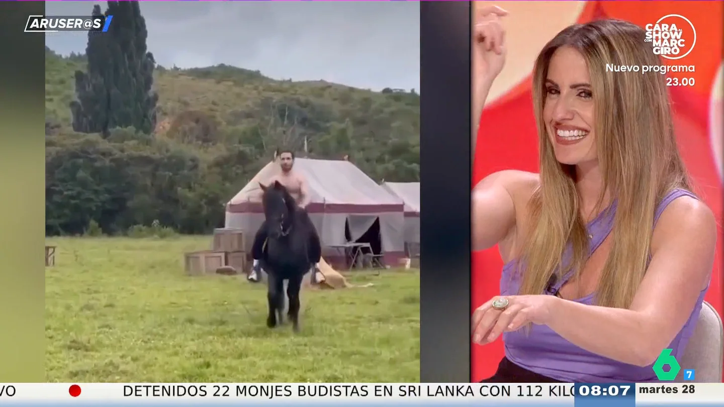 El vídeo viral de Miguel Ángel Silvestre montando a caballo sin camiseta que conquista a Rocío Cano El vídeo viral de Miguel Ángel Silvestre montando a caballo sin camiseta que conquista a Rocío Cano
