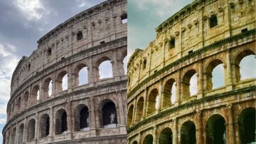 Antes y despu&eacute;s de aplicar el filtro Dirty Flash en Instagram