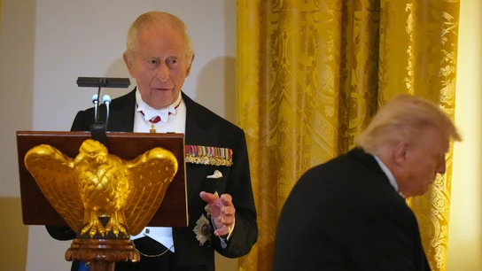 El rey Carlos III y Donald Trump El rey Carlos III y Donald Trump