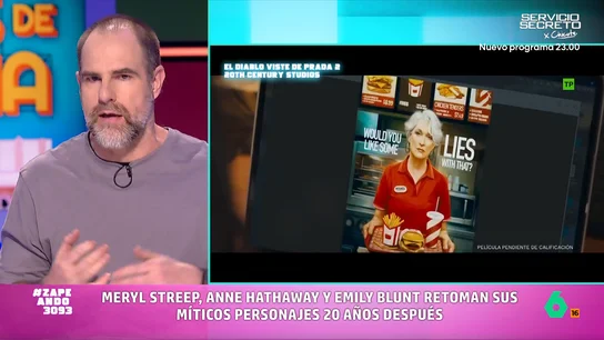 Alberto Rey dicta sentencia sobre la secuela de 'El diablo viste de Prada', en vídeo: "La trama podría haberla escrito un niño" Alberto Rey no tiene piedad con 'El diablo viste de Prada 2', la secuela de la mítica película donde, según el experto en cine, solo se libra Meryl Streep. Puedes ver su dura crítica en este vídeo.