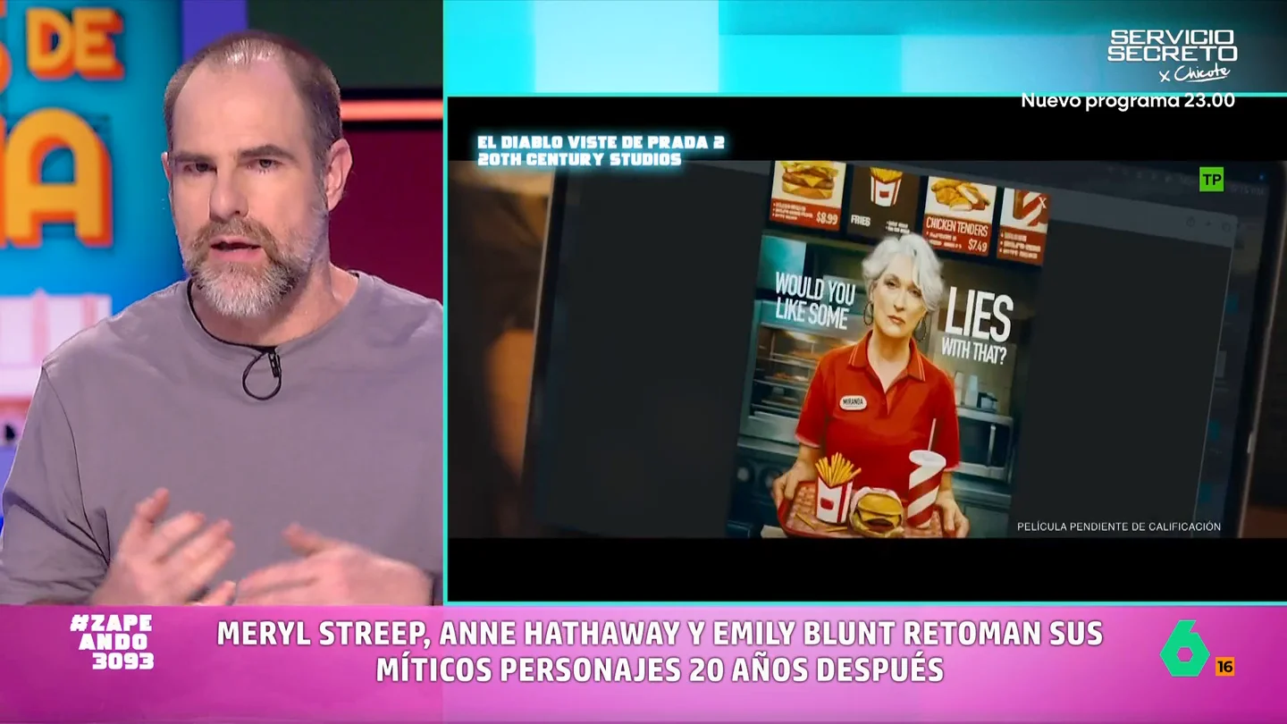 Alberto Rey dicta sentencia sobre la secuela de 'El diablo viste de Prada', en vídeo: "La trama podría haberla escrito un niño" Alberto Rey no tiene piedad con 'El diablo viste de Prada 2', la secuela de la mítica película donde, según el experto en cine, solo se libra Meryl Streep. Puedes ver su dura crítica en este vídeo.