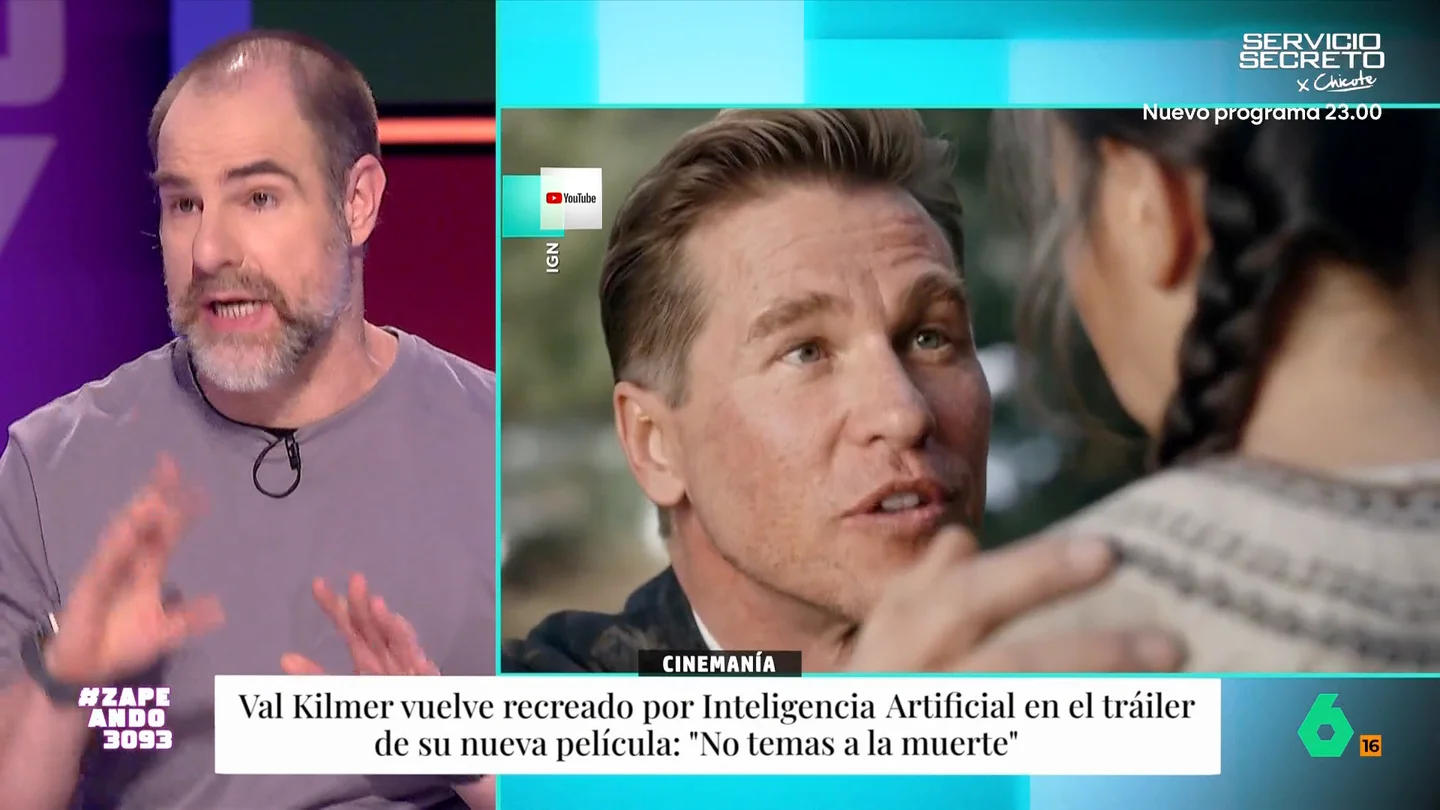 Alberto Rey opina sobre la película que 'resucita' a Val Kilmer con IA: "El repelús que dan las imágenes es increíble" Alberto Rey opina sobre 'As Deep As the Grave', la polémica película que trae de vuelta a Val Kilmer a través de la inteligencia artificial: "A sus herederos parece que les va a compensar esta tendencia".