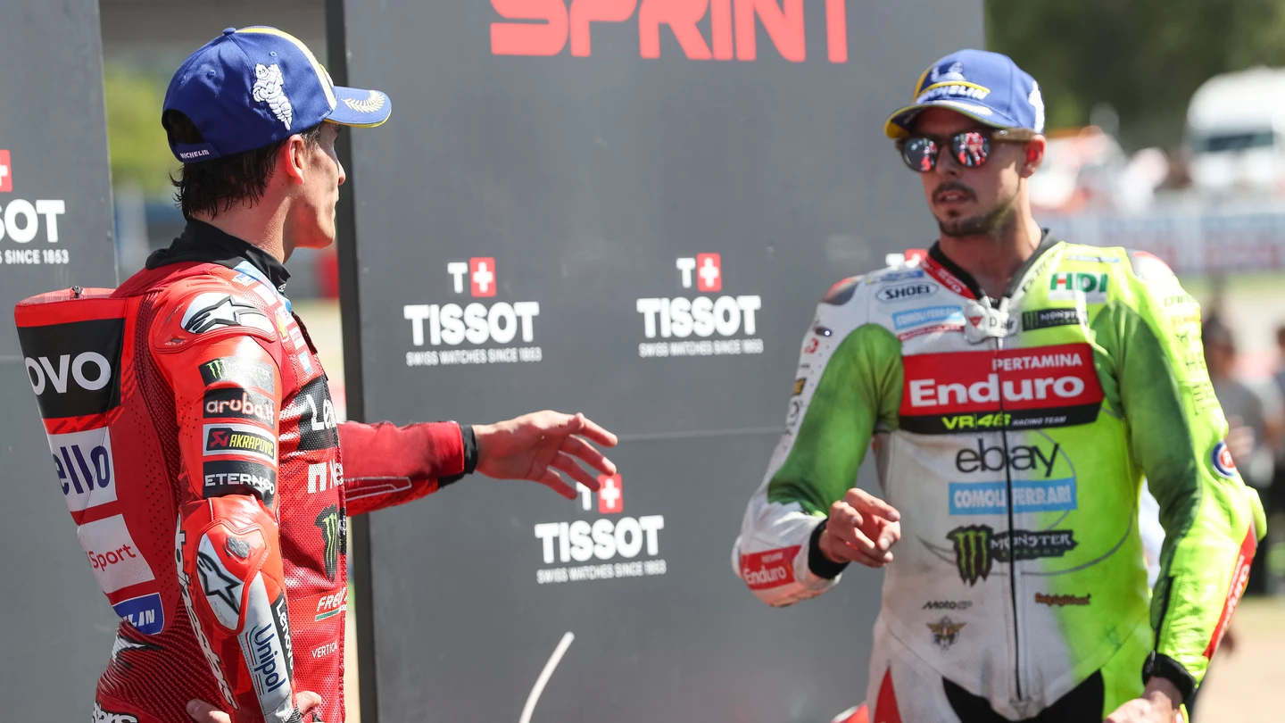 Marc Márquez y Fabio Di Giannantonio Marc Márquez y Fabio Di Giannantonio