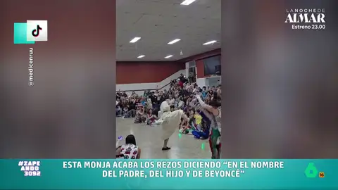 El espectacular 'ritmazo' de una monja al son de Beyoncé: "Ha hecho los votos de pobreza, castidad y flow" Olvídate de las monjas que rezan o cocinan dulces para luego venderlos. En este vídeo, una religiosa te va a mostrar lo que es capaz de hacer una religiosa con música de Beyoncé y grandes cantidades de 'flow'.