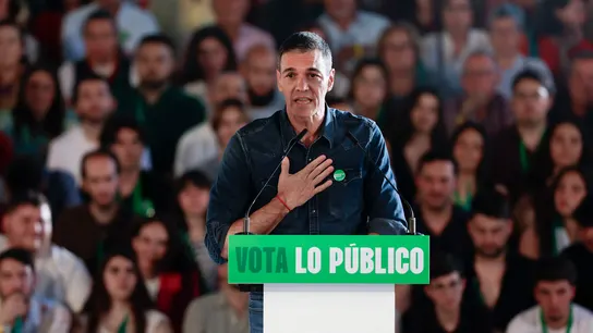 Pedro Sánchez en un acto del PSOE en Málaga Pedro Sánchez en un acto del PSOE en Málaga
