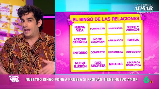 El nieto del rey em&eacute;rito ha sido visto paseando por Madrid con una atractiva joven. La revista 'Semana' abre la puerta a que pueda ser la nueva pareja de Froil&aacute;n y, para salir de dudas, el periodista ha vuelto a recurrir a su divertido bingo del amor. 