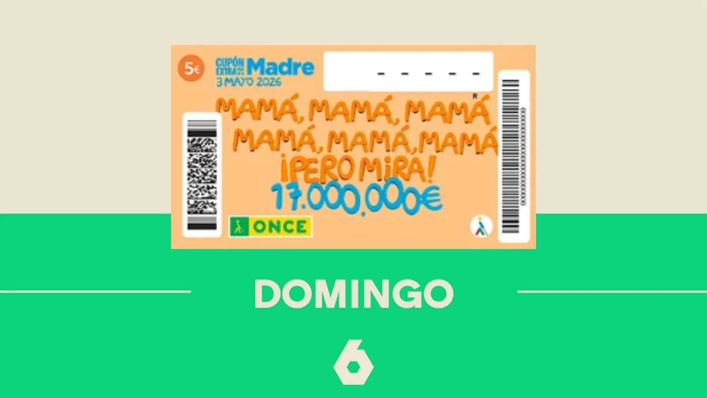Resultado y premios del Sorteo Extraordinario del Día de la Madre 2026 del domingo 3 de mayo de 2026. Resultado y premios del Sorteo Extraordinario del Día de la Madre 2026 del domingo 3 de mayo de 2026.
