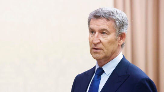 Alberto N&uacute;&ntilde;ez Feij&oacute;o, presidente del PP