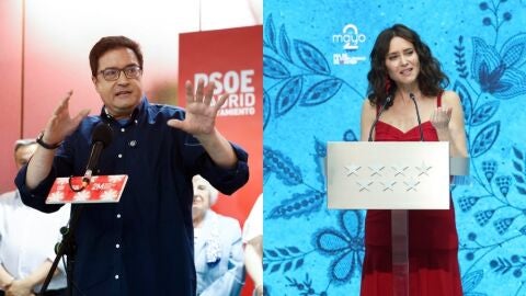 &Oacute;scar L&oacute;pez e Isabel D&iacute;az Ayuso durante la celebraci&oacute;n del Dos de Mayo