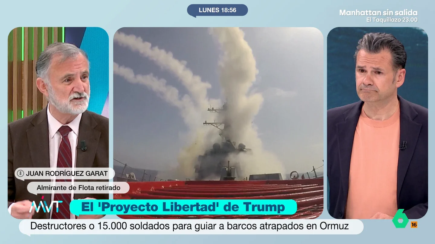 El almirante Garat considera que la guerra en Irán "se ha terminado" Juan Rodríguez Garat analiza la tensión en el estrecho de Ormuz y la situación actual de la tensión entre Estados Unidos, Israel e Irán. En su opinión, la fase militar ha terminado y ahora empiezan las negociaciones.