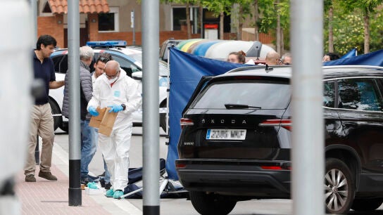 Imagen del lugar donde se ha producido el crimen en Esplugues de Llobregat (Barcelona)