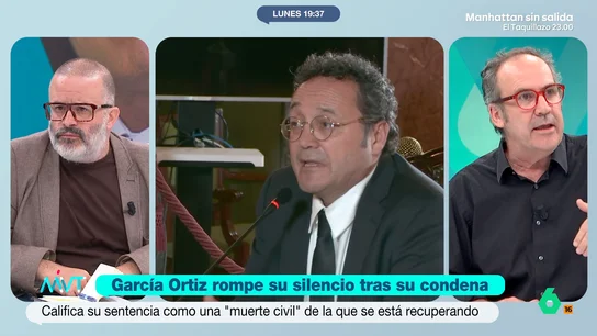 Juande Colmenero, sobre García Ortiz: "Se lo va a arreglar Cándido Gómez Pumpido en el Constitucional sin ningún problema" Más Vale Tarde analiza la entrevista de Jordi Évole a Álvaro García Ortiz, ex fiscal general del Estado, en su programa 'Lo de Évole'. Esta es la primera entrevista del jurista después de haber sido condenado por revelación de secretos.