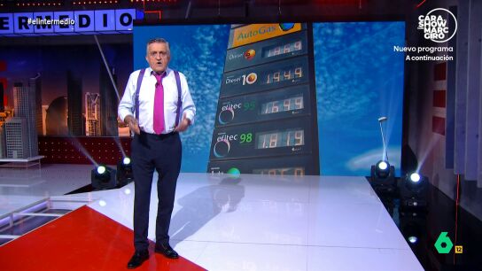 El presentador de El Intermedio expone que, desde el inicio del conflicto b&eacute;lico, las petroleras han ganado 369.000 millones de euros en bolsa. Como indica, la bajada del IVA no ha servido para que baje el precio de la gasolina. 