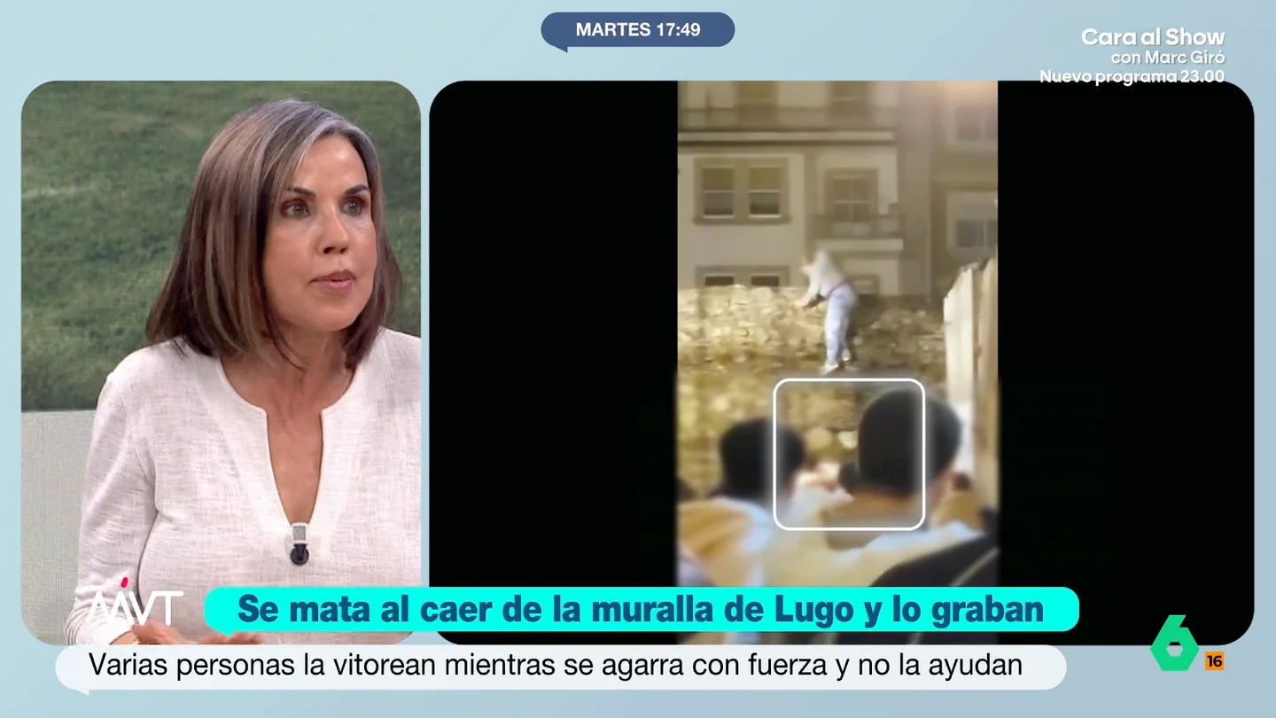 Bea de Vicente explica el 'efecto del espectador' a raíz de la muerte de una mujer en la Muralla de Lugo a la que nadie ayudó Bea de Vicente explica el 'efecto del espectador' a raíz de la muerte de una mujer en la Muralla de Lugo a la que nadie ayudó