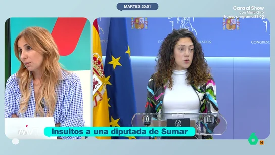 Morodo, sobre Ndongo: "Trabaja para un partido, hace el trabajo sucio, no es periodista y debería haber unidad total, de periodistas y partidos" Carmen Morodo opina en este vídeo sobre el último episodio vergonzoso de Bertrand Ndongo en el Congreso, tras insultar a una diputada y enfrentarse con un periodista, y pide unidad contra este tipo de actitudes lamentables.