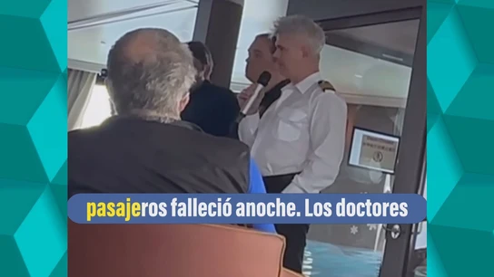El capitán del MV Hondius anuncia la primera muerte en el crucero El capitán del MV Hondius anuncia la primera muerte en el crucero