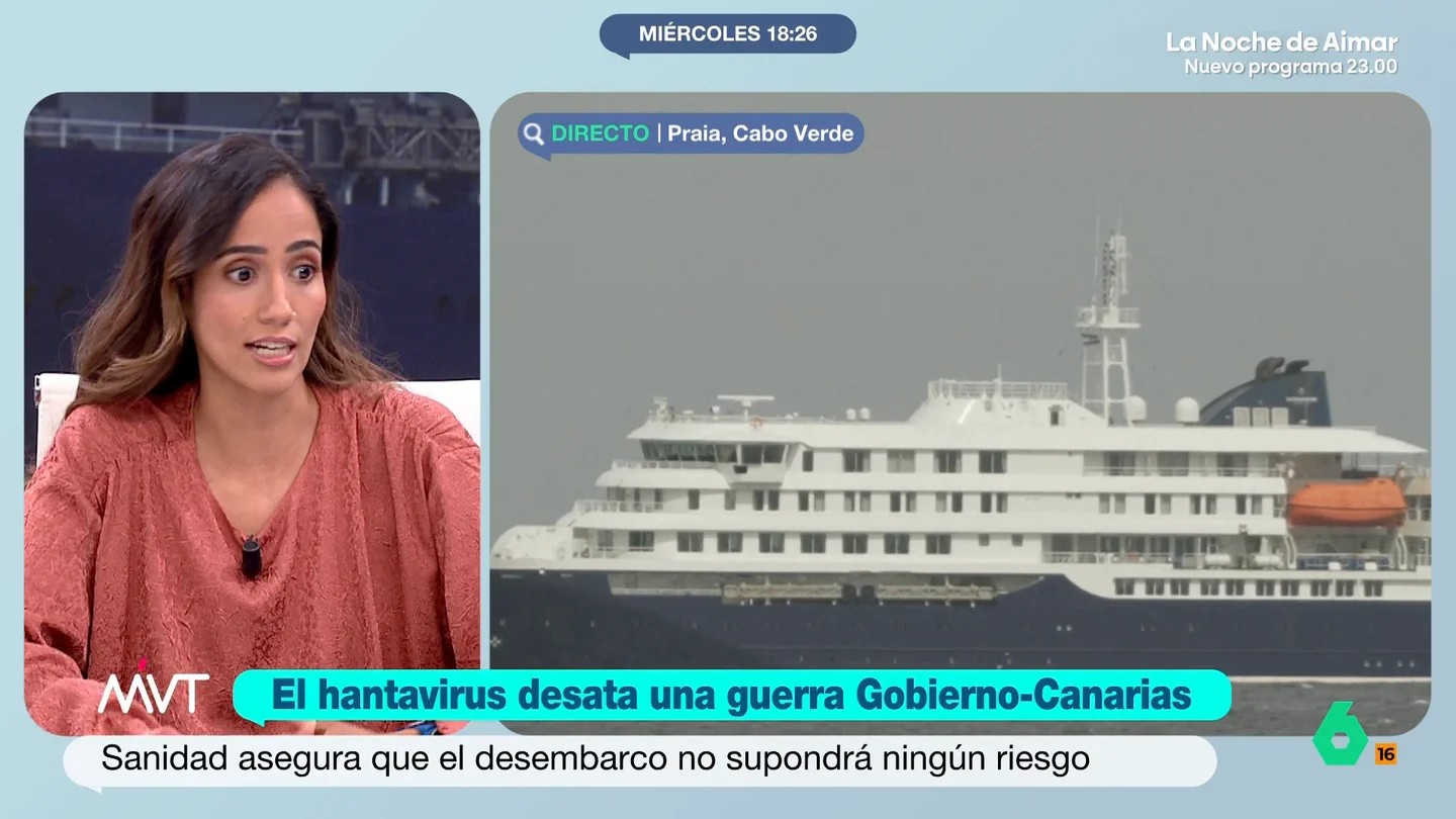 Tesh Sidi, sobre el conflicto entre el Gobierno central y Canarias: "La gestión de Clavijo y el PP es la del caos y los bulos" La diputada de Más Madrid indica que el Gobierno y Mónica García se han sentado con los organismos internacionales para coordinarse, que es con quienes deben hacerlo en una situación como la actual con el crucero infectado de hantavirus.