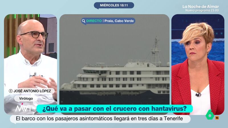 &iquest;Por qu&eacute; hacer la cuarentena en un hospital y no en el crucero? El vir&oacute;logo Jos&eacute; Antonio L&oacute;pez explica el protocolo