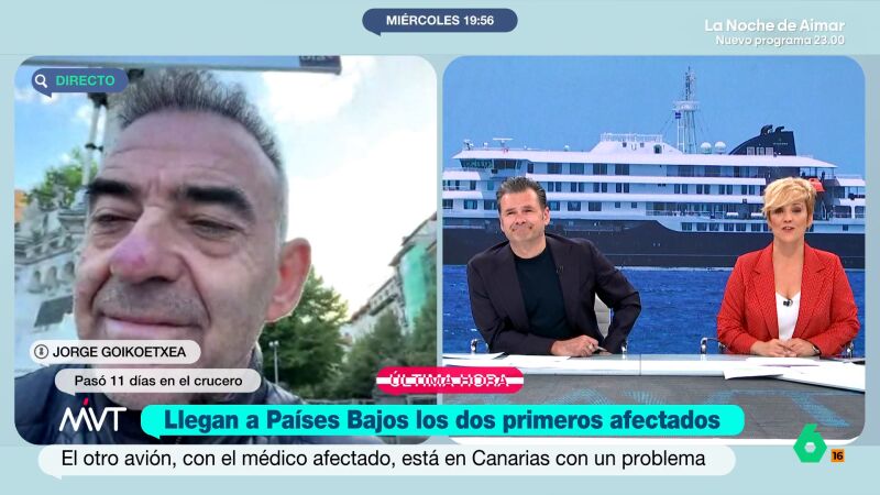 Jorge Goikoetxea estuvo en el crucero 11 d&iacute;as, antes del brote de hantavirus: "Los protocolos del barco eran incre&iacute;bles"