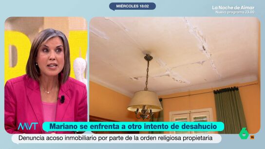 A ra&iacute;z de la historia de Mariano, al que la Orden Tercera de los franciscanos quiere desahuciar, Bea de Vicente explica que los 300 pisos que tiene esta orden son donaciones de fieles "que lo daban para obras de caridad" y "se est&aacute; utilizando como especulaci&oacute;n de gran propietario".