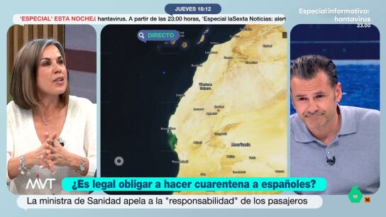 Bea de Vicente, abogada, analiza en este v&iacute;deo cu&aacute;les son esas "herramientas legales" a las que aluden M&oacute;nica Garc&iacute;a y Bola&ntilde;os por las que se podr&iacute;a obligar a los espa&ntilde;oles del crucero con hantavirus a pasar cuarentena.