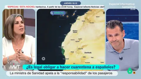 ¿Puede obligar el Gobierno a la cuarentena a los españoles del crucero con hantavirus? Bea de Vicente explica lo que dice la ley Bea de Vicente, abogada, analiza en este vídeo cuáles son esas "herramientas legales" a las que aluden Mónica García y Bolaños por las que se podría obligar a los españoles del crucero con hantavirus a pasar cuarentena.