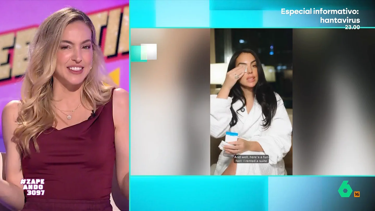 Isabel Forner, fascinada con el vídeo de Georgina "fingiendo que se está desmaquillando": "Claramente no lo está haciendo" "Antes vemos a Ortega Cano bostezando en una fiesta que a Georgina sin tanto glamour", comenta Isabel Forner sobre el vídeo de Georgina Rodríguez donde cuenta su experiencia en la Met Gala.