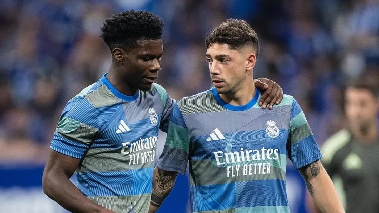Aurélien Tchouaméni y Fede Valverde Aurélien Tchouaméni y Fede Valverde