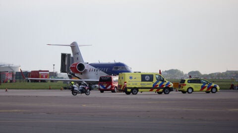 Avión medicalizado con pacientes con hantavirus