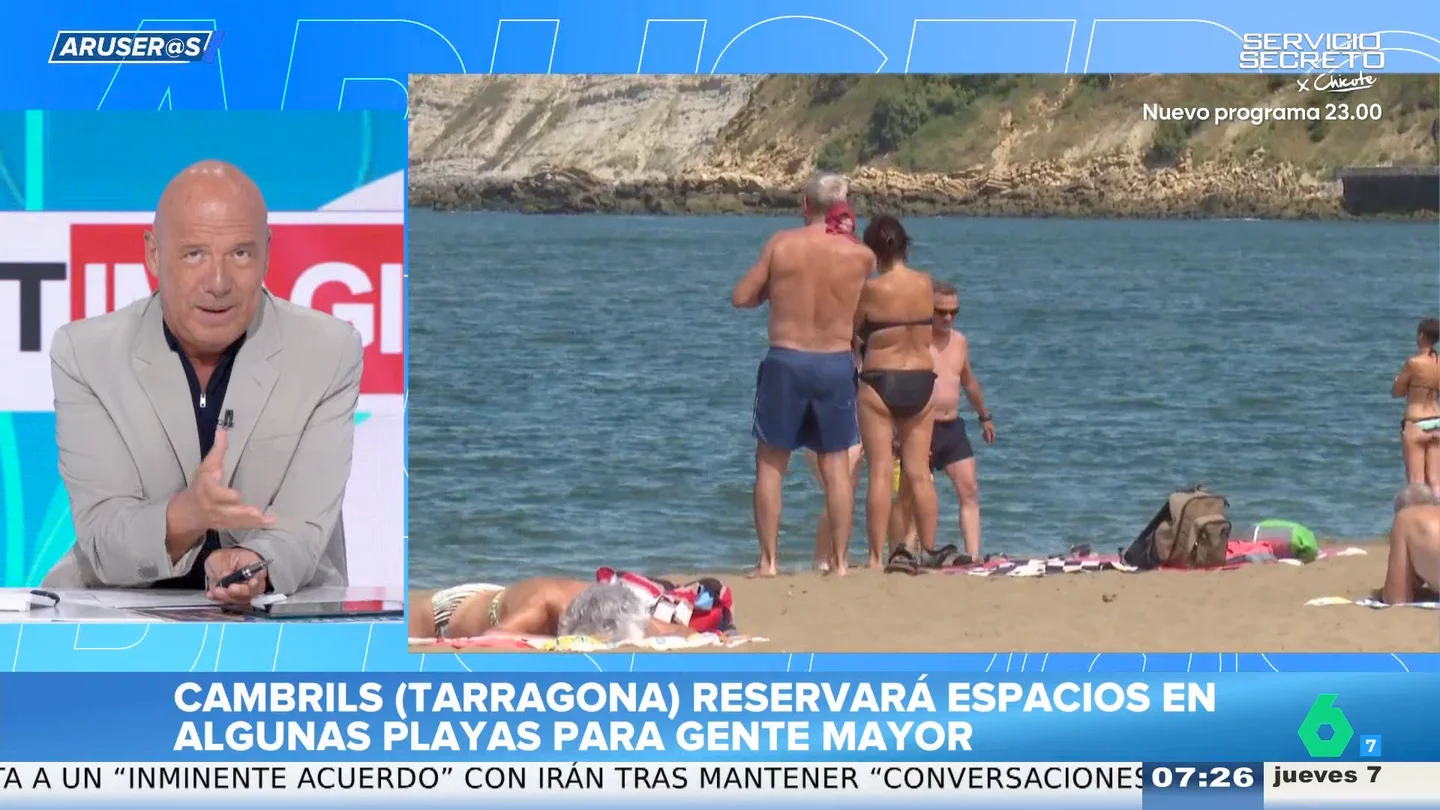 Alfonso Arús, sobre las nuevas zonas de baño para mayores que estrenará Cambrils: "Ahí voy yo" Alfonso Arús, sobre las nuevas zonas de baño para mayores que estrenará Cambrils: "Ahí voy yo"