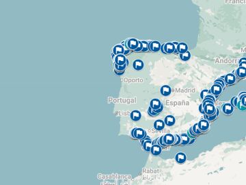 El mapa con las playas con bandera azul de Espa&ntilde;a 2026