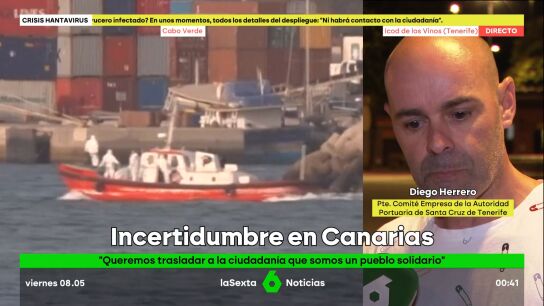 División en Canarias por el crucero con hantavirus